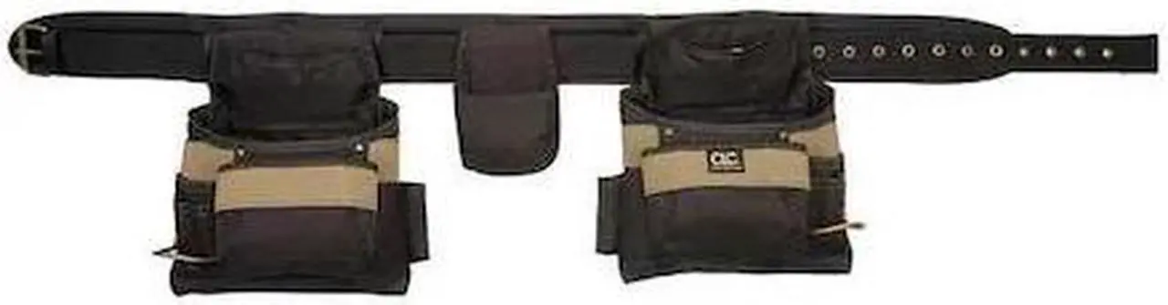 Alt view image 4 of 5 - CLC WORK GEAR 1604 Tool Belt, Tool Belt, Black, Polyester, 16 Pockets