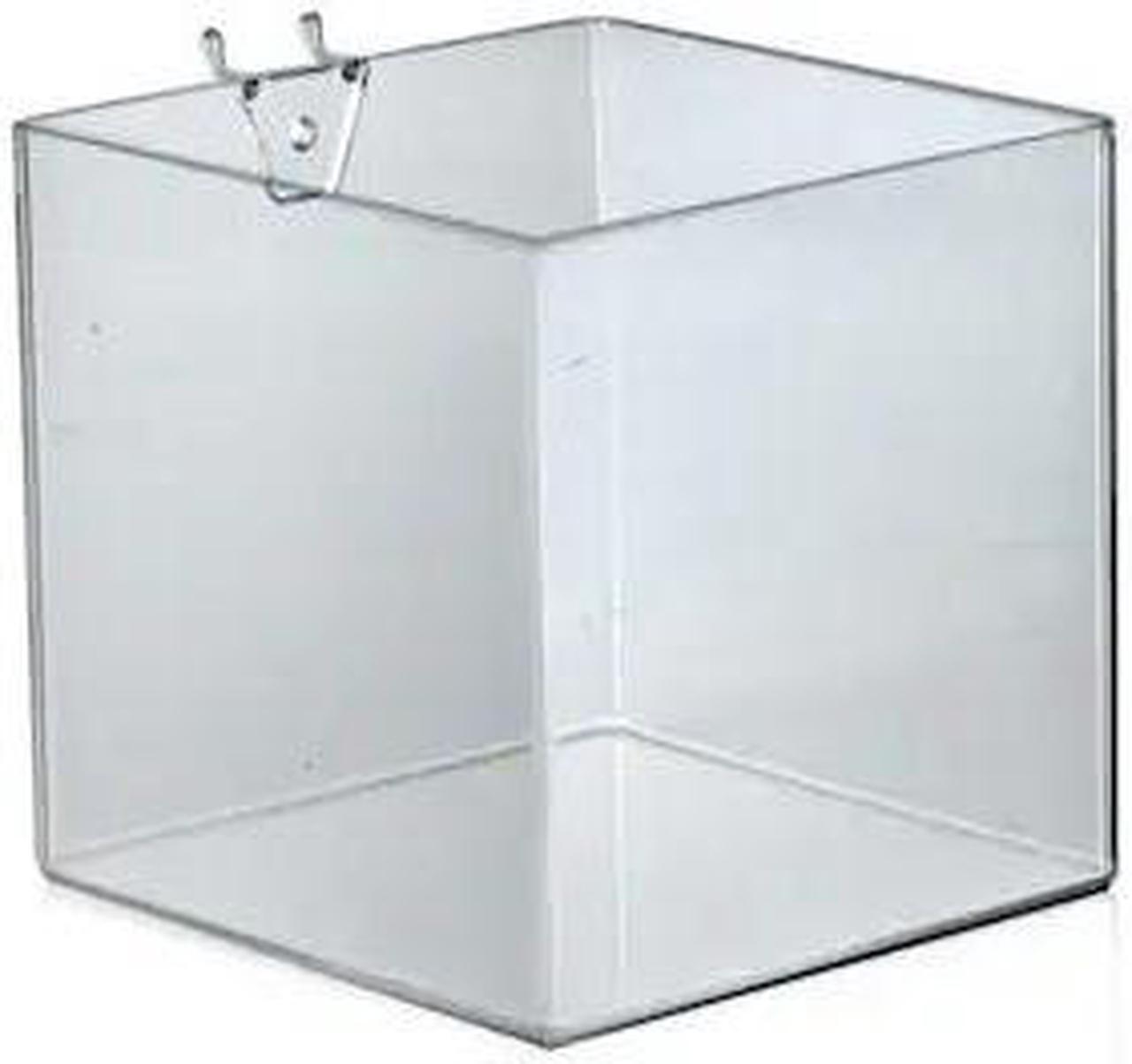 Main image of AZAR DISPLAYS 556109 6" Cube Bin for Pegboard or Slatwall, PK4