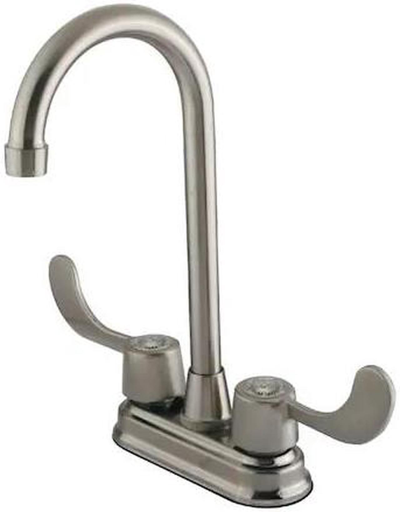 Alt view image 3 of 3 - Kingston Brass KB498ADA Bar , Faucet, Satin Nickel