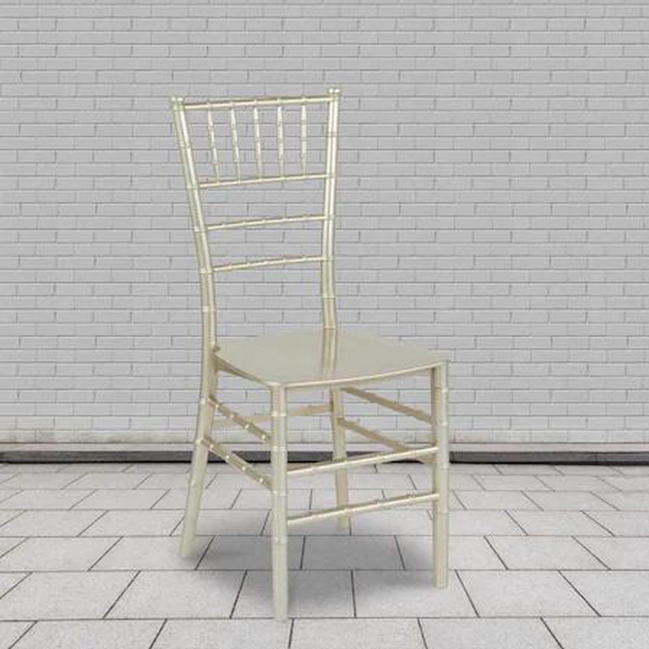 Main image of FLASH FURNITURE 2-LE-CHAMP-M-GG HERCULES Series Champagne Resin Stacking