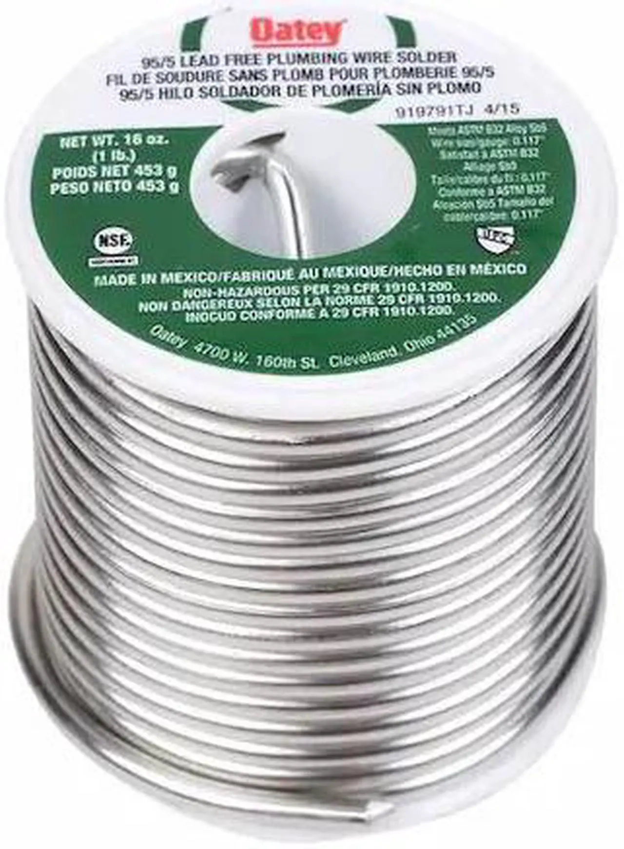Alt view image 5 of 5 - 1 lb. Lead Free Solder (95% Tin / 5% Lead)