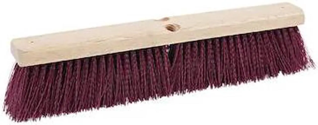 Alt view image 11 of 18 - Boardwalk Floor Brush Head 18" Wide Maroon Heavy Duty Polypropylene Bristles