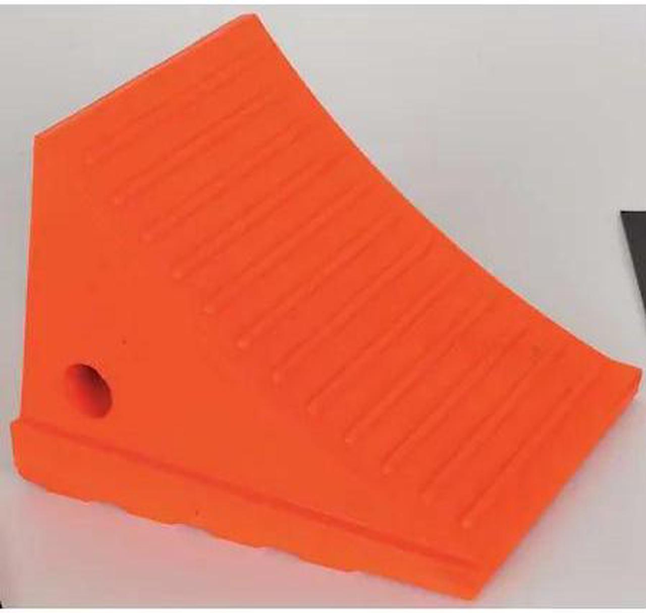 Alt view image 2 of 6 - Wheel Chock,6-1/4 In H,Urethane,Orange MONSTER MOTION SAFETY BY CHECKERS UC1700