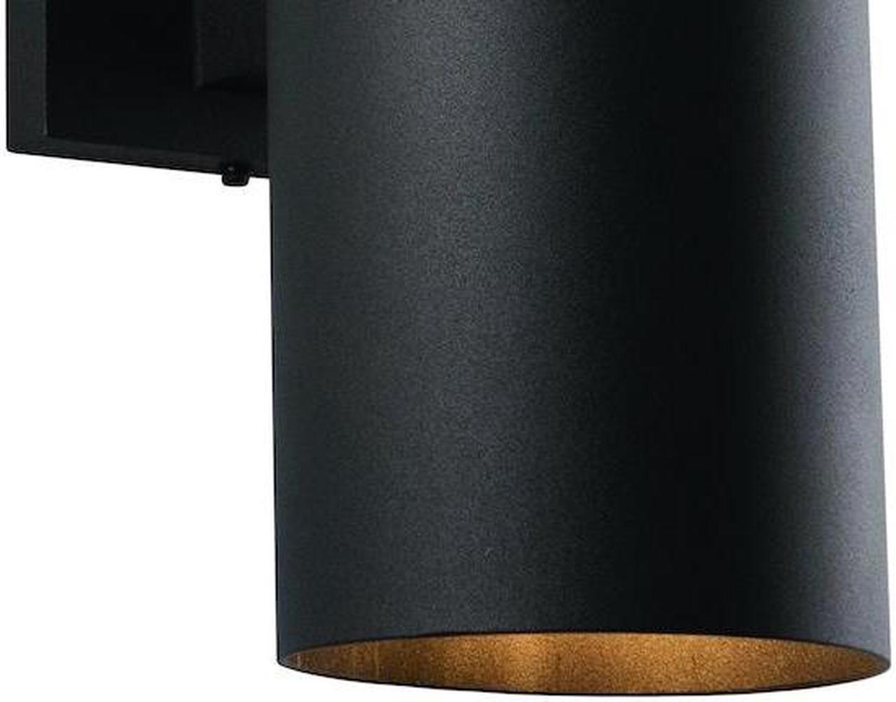Alt view image 8 of 12 - Vaxcel Chiasso 5" Outdoor Wall Light Textured Black - CO-OWB052TB
