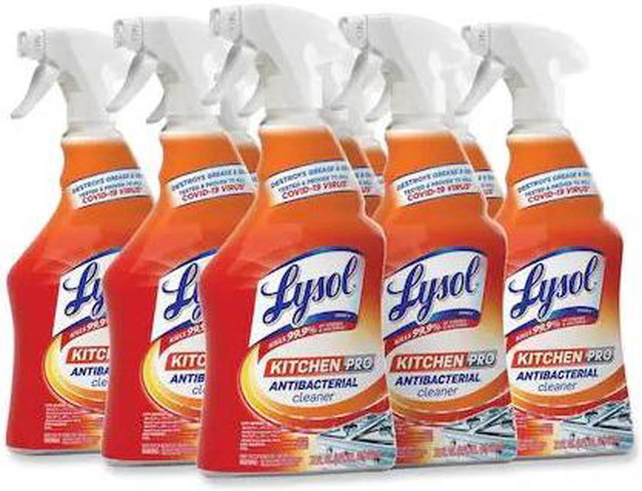 Alt view image 3 of 9 - LYSOL Kitchen Pro Antibacterial Cleaner Citrus Scent 22 oz Spray Bottle 9/CT 79556