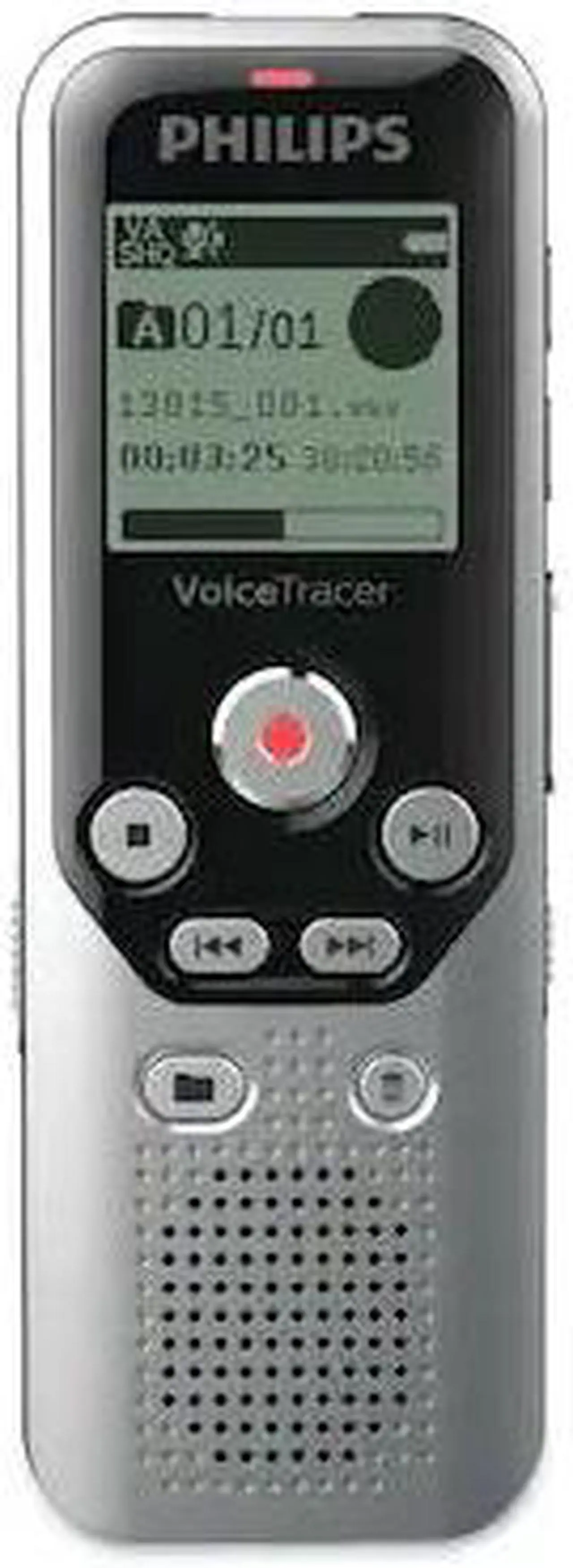 Alt view image 7 of 20 - Philips - VoiceTracer Digital Audio Recorder - Dark Silver & Black