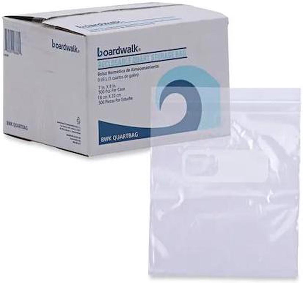 Alt view image 4 of 17 - Boardwalk Reclosable Food Storage Bags 1 qt Clear LDPE 6 1/2 x 5.88 500/Box