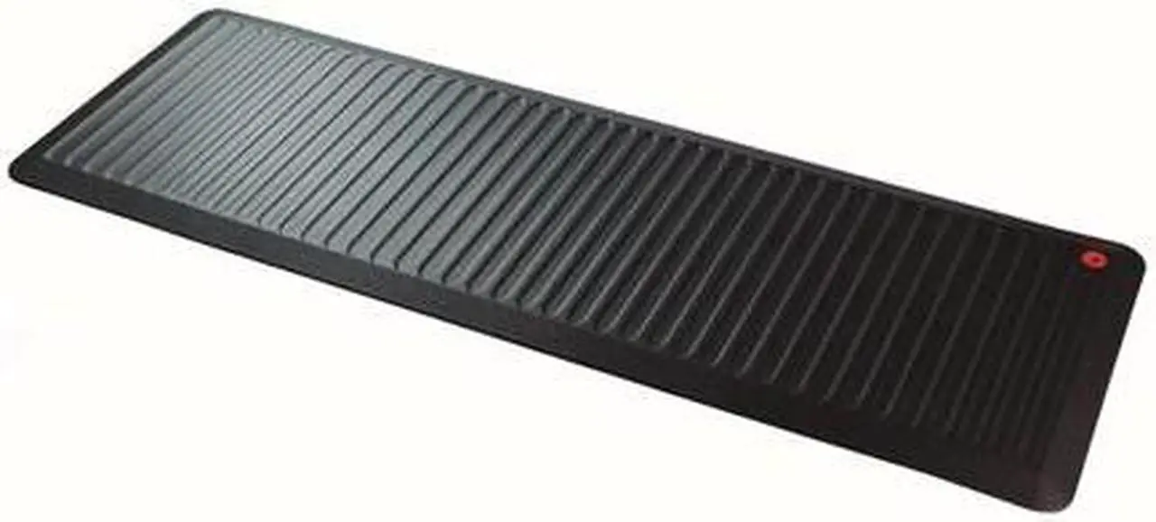 Alt view image 4 of 20 - Floortex FCA2471XVBK AFS-TEX 6000 Active Anti-fatigue Mat, Counter, Stand-up Desk, Workstation, Reception - 24" Length x 12" Width - Polyvinyl Chloride (PVC) - Black