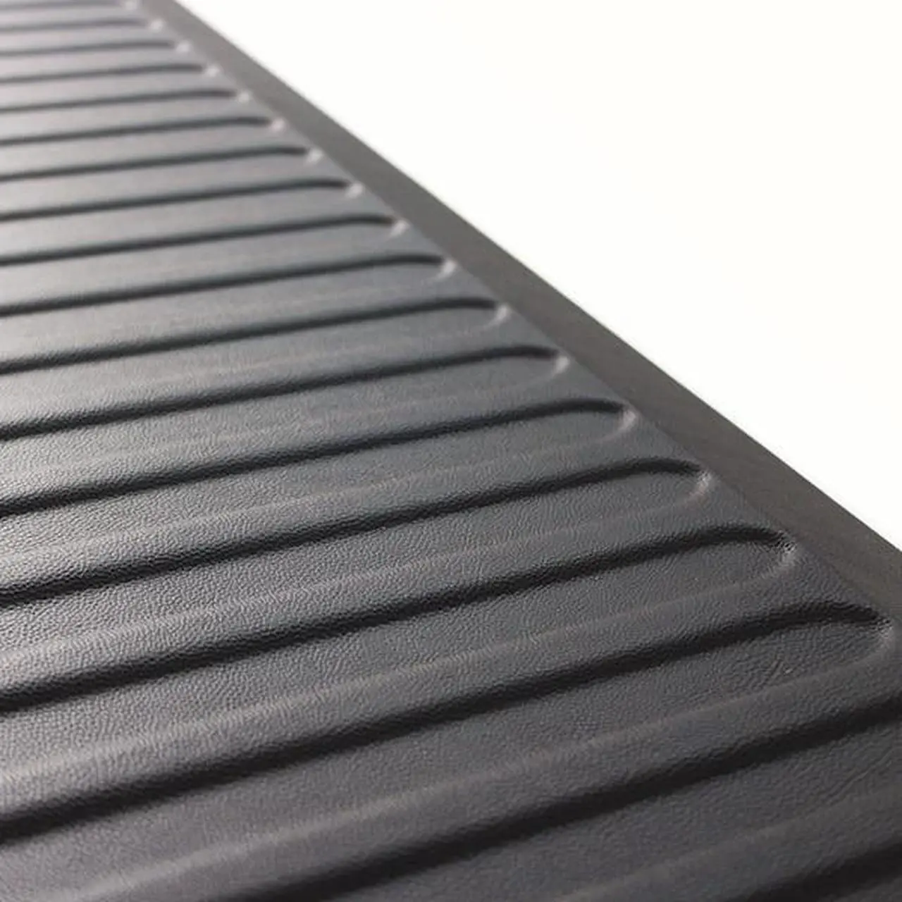 Alt view image 20 of 20 - Floortex FCA2471XVBK AFS-TEX 6000 Active Anti-fatigue Mat, Counter, Stand-up Desk, Workstation, Reception - 24" Length x 12" Width - Polyvinyl Chloride (PVC) - Black