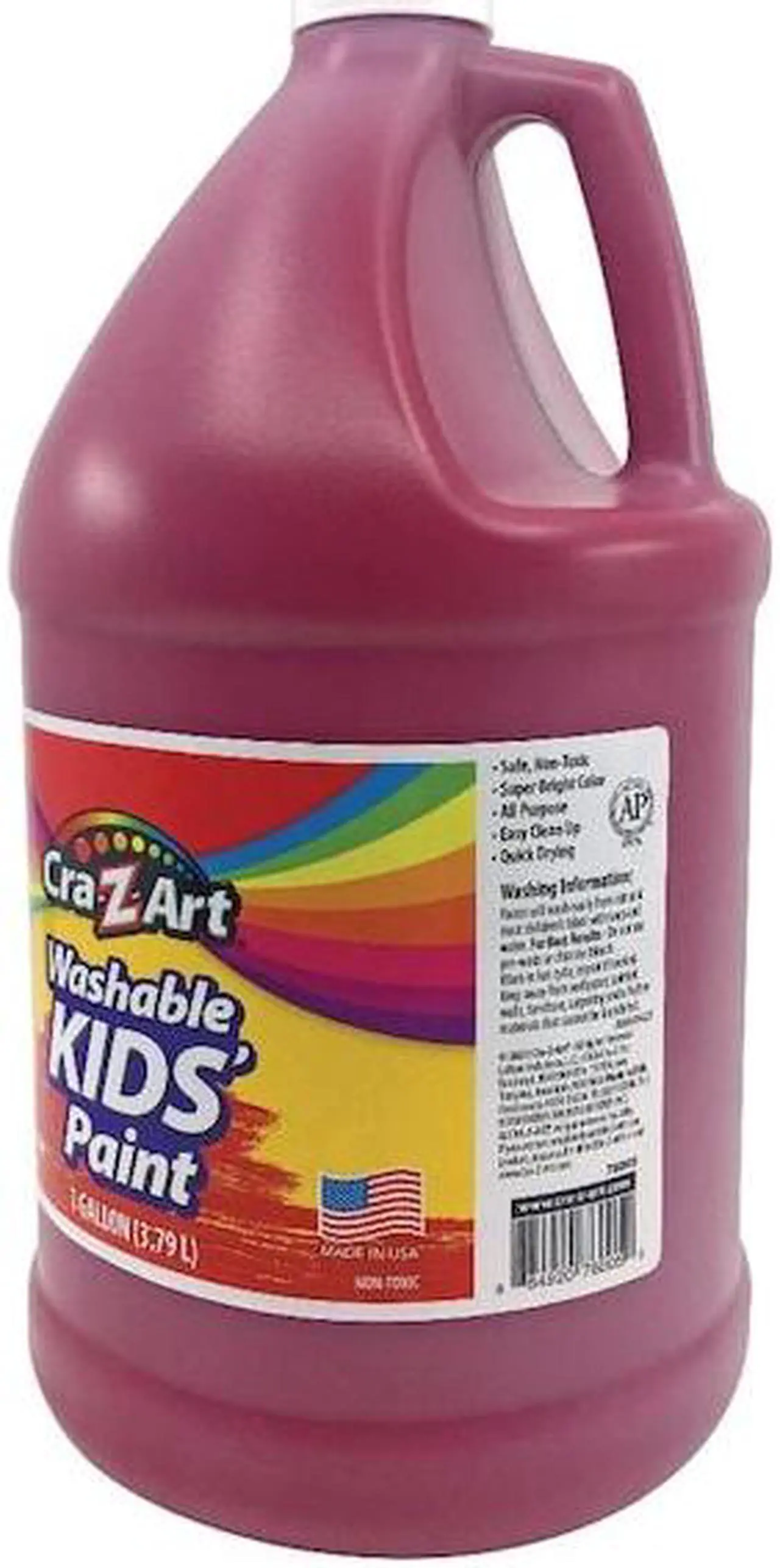 Alt view image 6 of 10 - Washable Kids Paint Red 1 gal Bottle 760052