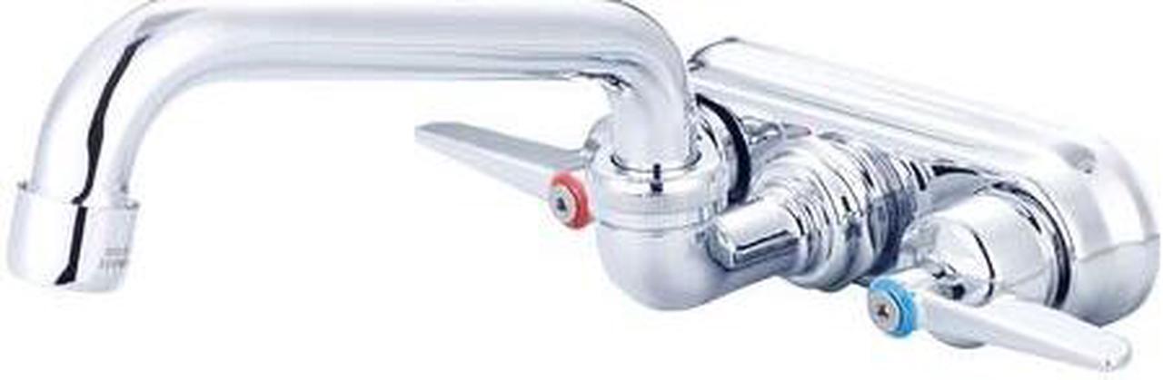Main image of Central Brass Two Handle Shell Type Wallmount Faucet