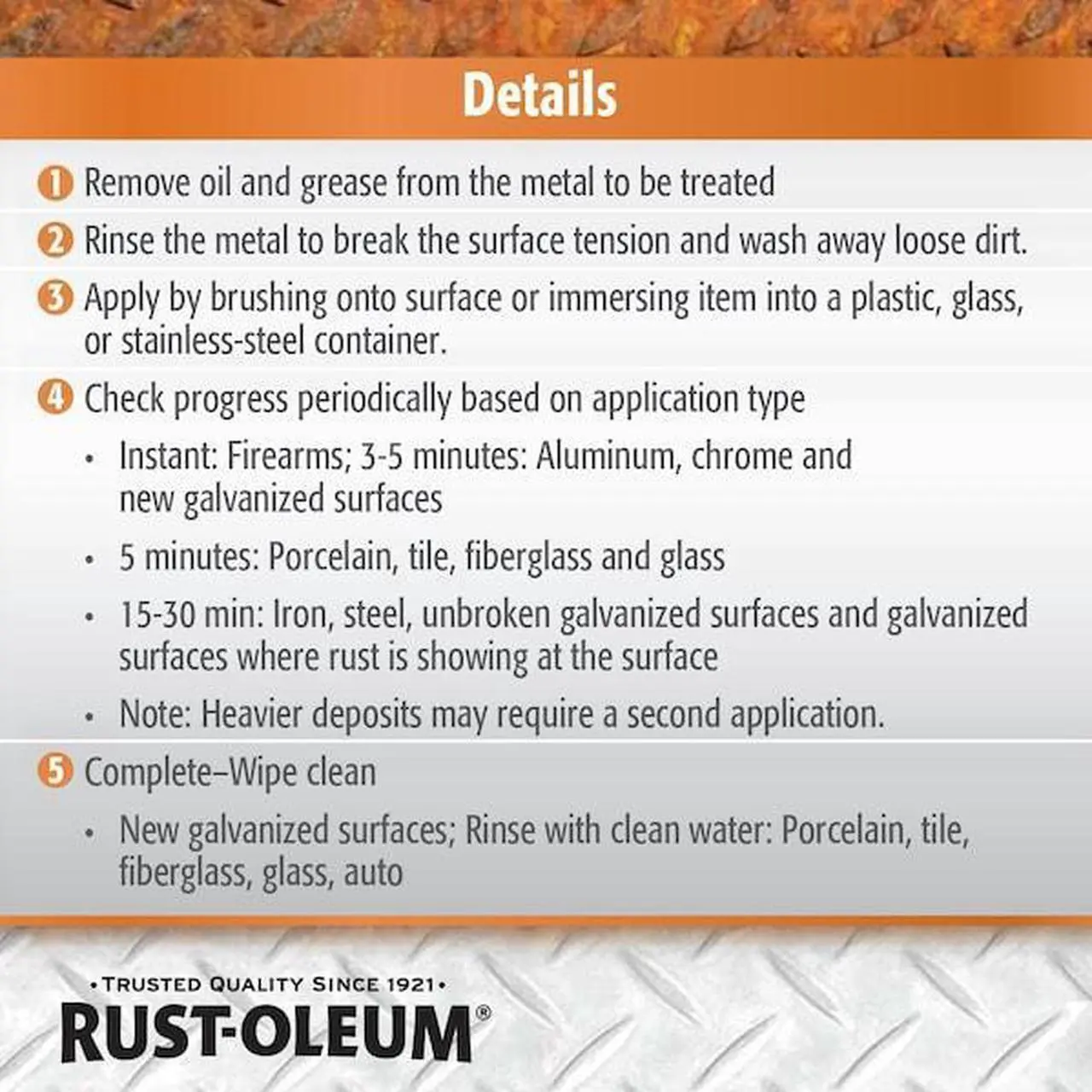 Alt view image 8 of 8 - RUST-OLEUM 286746 1 gal. Clear Water Rust Converter