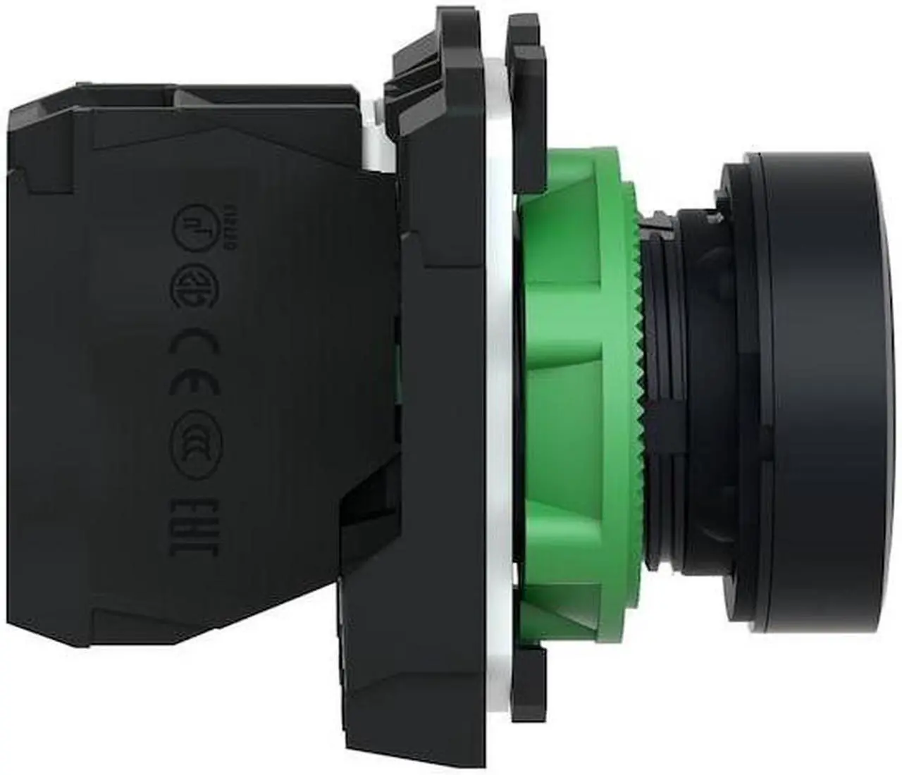 Alt view image 3 of 6 - SCHNEIDER ELECTRIC XB5AA21 Flush Push Button Operator, 22 mm, 1NO, Black
