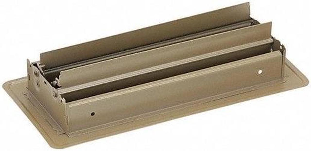 Alt view image 2 of 2 - ZORO SELECT 4JRR4 4 in x 10 in Floor Register, 45 Degree Louvered, Lay-In,