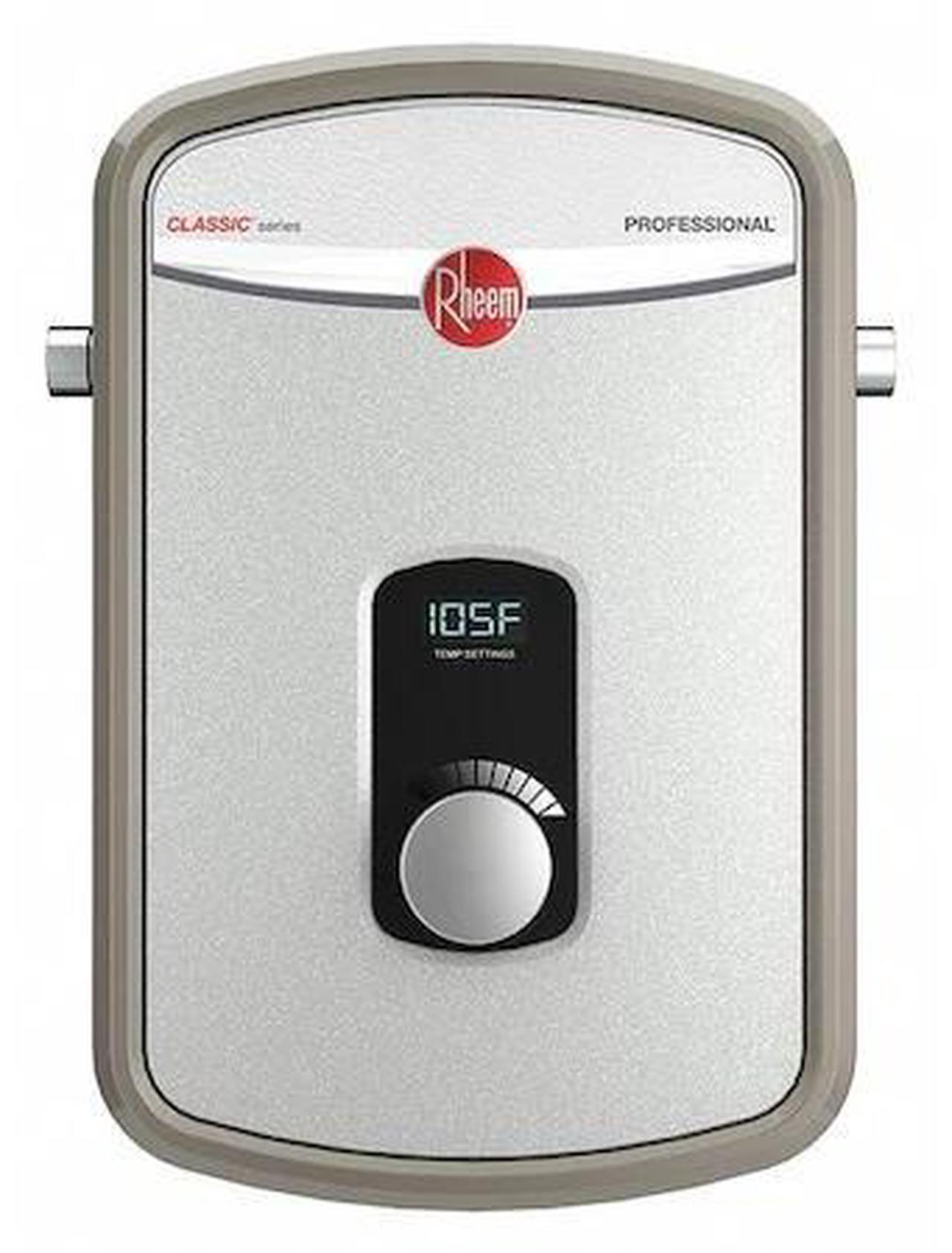 Alt view image 4 of 5 - Rheem Electric Tankless Water Heater   RTEX-13