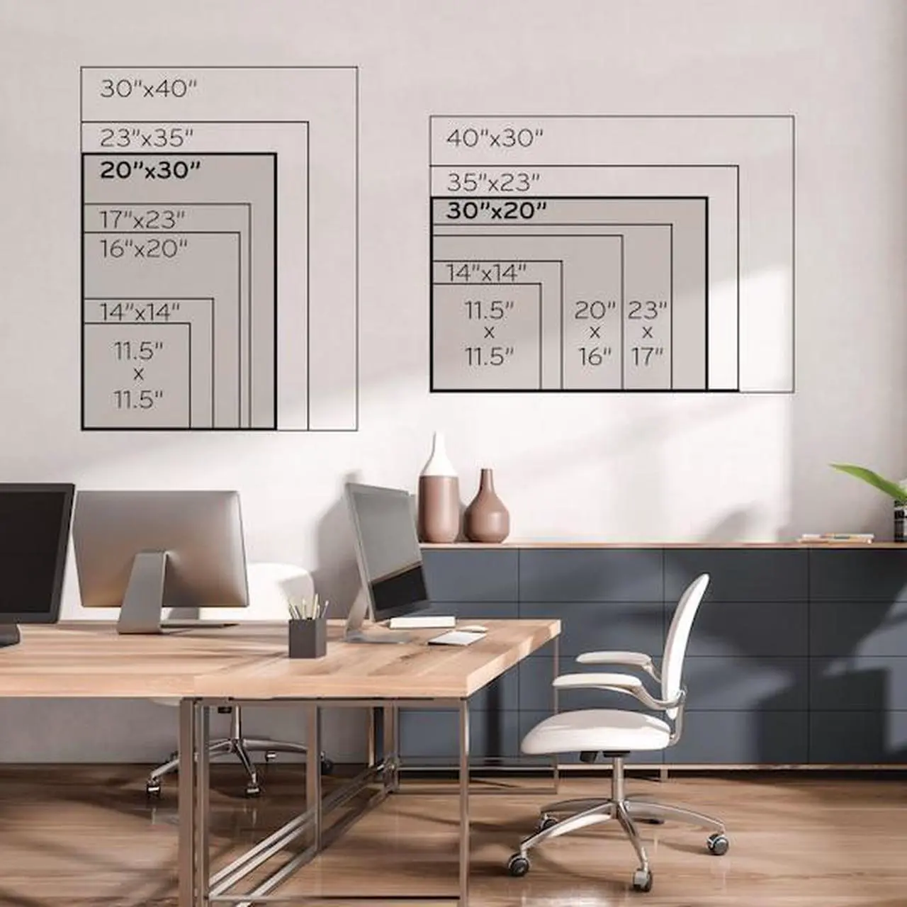 Alt view image 12 of 20 - Magnetic Dry Erase Board, 30 x 20 Inches, White D?cor Frame UBR2071U0001