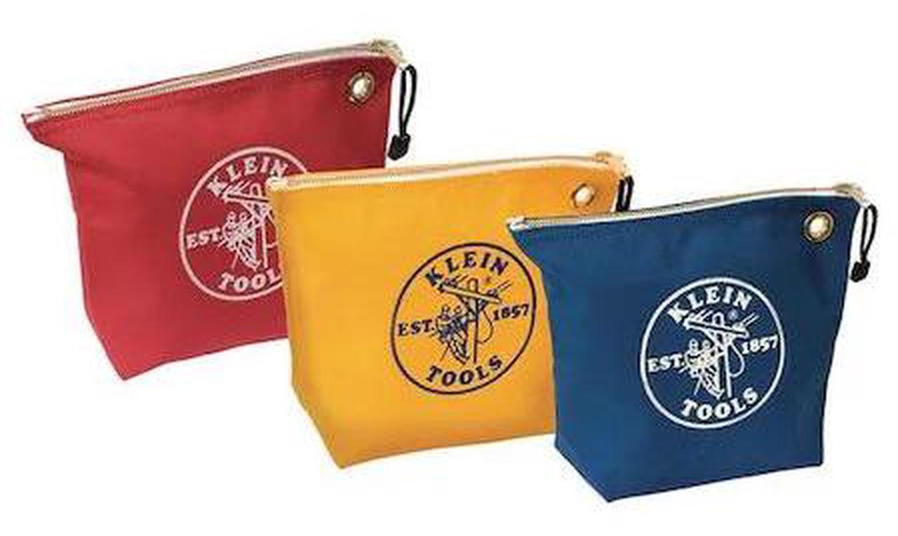 Alt view image 2 of 6 - Tool Bag Set,1 Pocket,10"x3-1/2"x8",3Pc. KLEIN TOOLS 5539CPAK