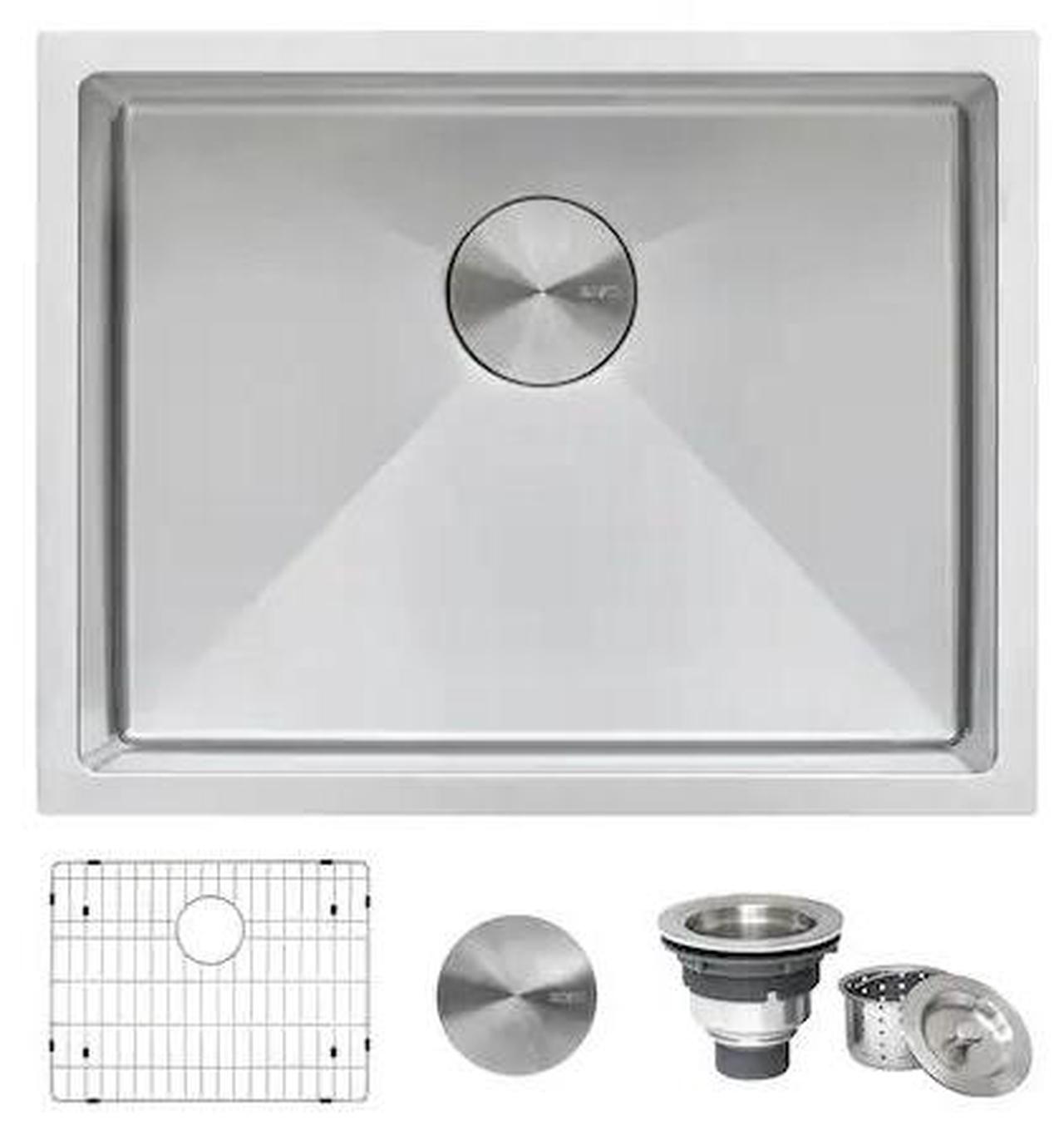 Main image of RUVATI RVH7121 21" Undermount Tight Radius 16 Gauge SS Bar Prep Kitchen Sink