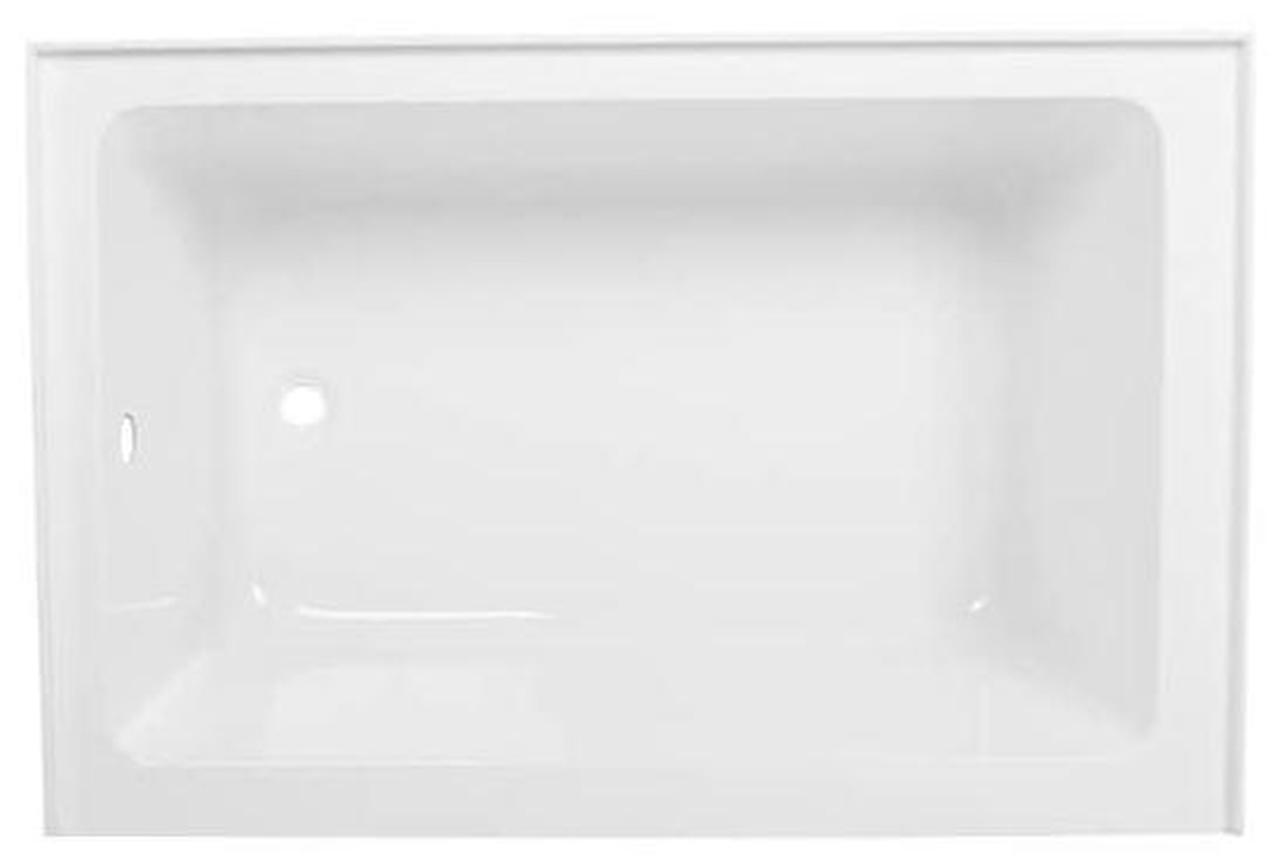 Alt view image 4 of 7 - AQUA EDEN VTDE483222L Alcove Bathtubs, 48 L, 32 W, White, Acrylic