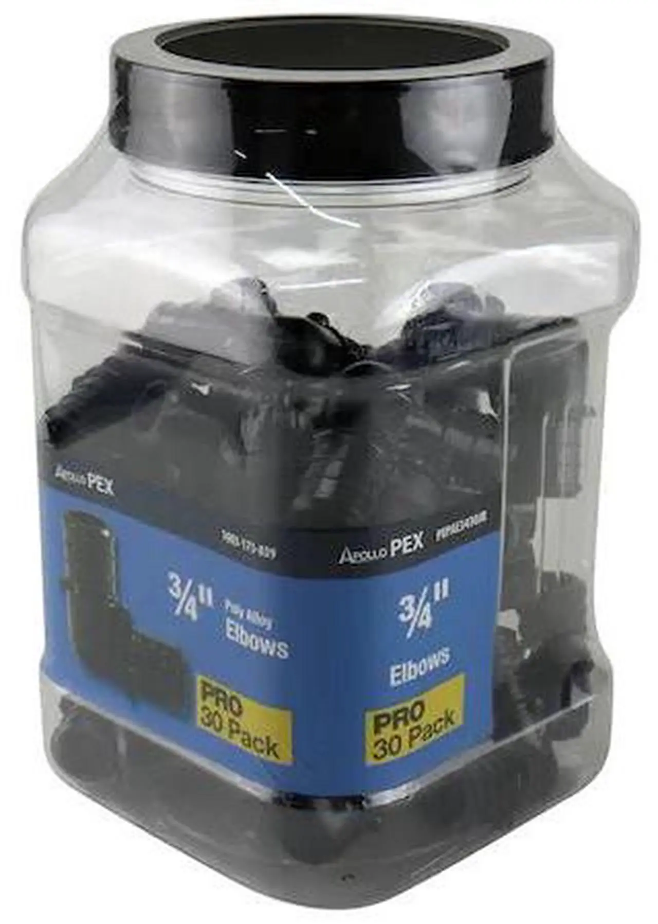 Main image of APOLLO PXPAE3430JR 3/4 in. Plastic PEX Barb 90-Degree Elbow Jar (30-Pack), 30PK
