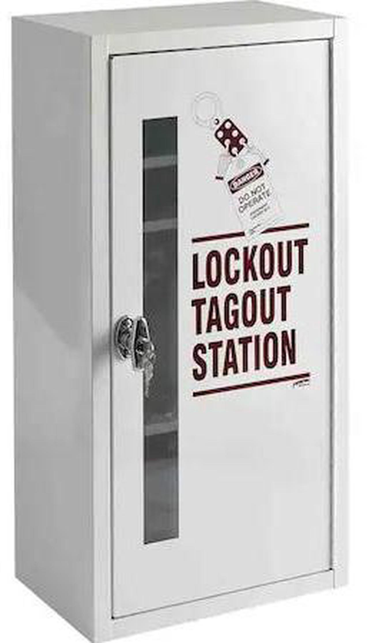 Alt view image 2 of 2 - Brady LC977A, Lockout Tagout Station, Cabinet Only with Locking Handle