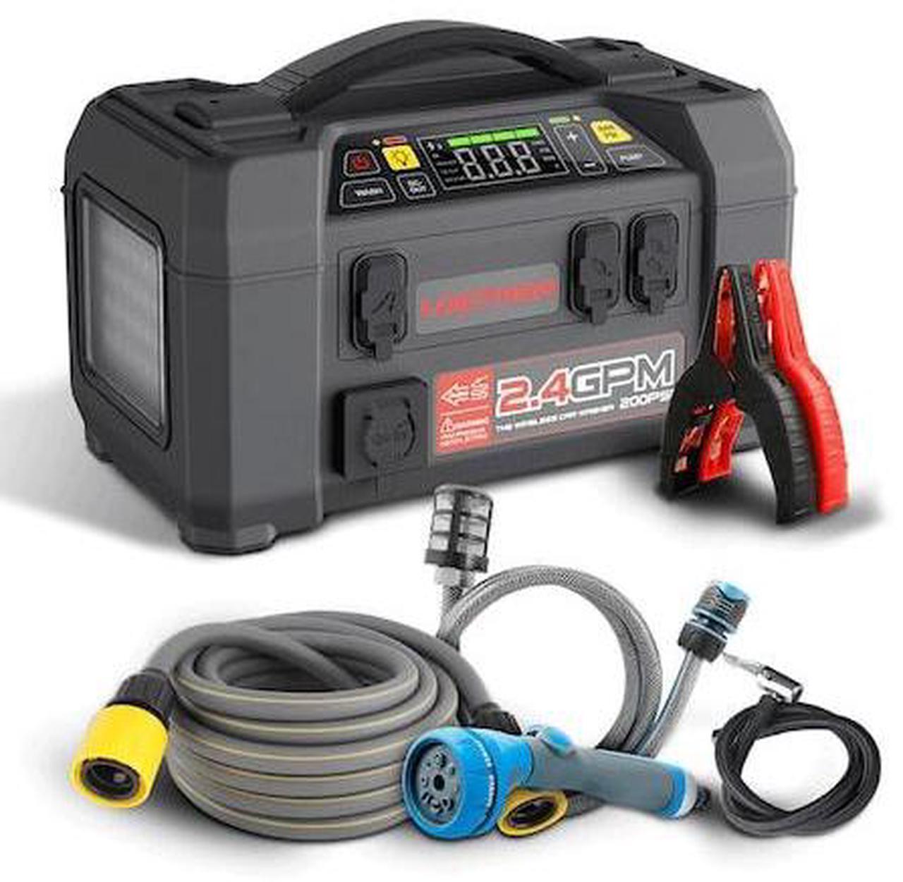 Alt view image 7 of 13 - Lokithor Jump Starter with Air Compressor, 2000Amp 20000mAh 12V Car Battery Booster Pack for Up to 8L Gas or 6L Diesel Engines, 150 PSI Tire Inflator with Digital Screen, 36 Months Ultra-Long Standby