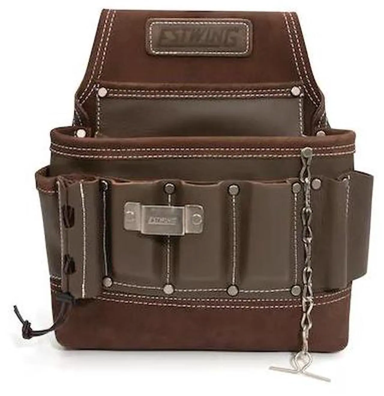 Alt view image 6 of 10 - Estwing 94749 8-Pocket Leather Electrician's Tool Pouch