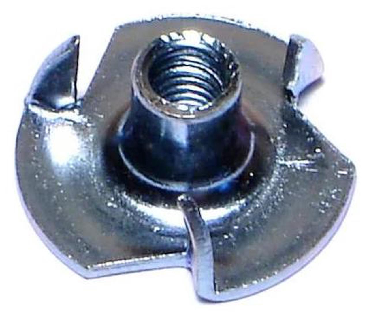 Main image of MIDWEST FASTENER 03778 T-Nut, 3 Prongs, #10-32, Steel, Zinc Plated, 100 PK