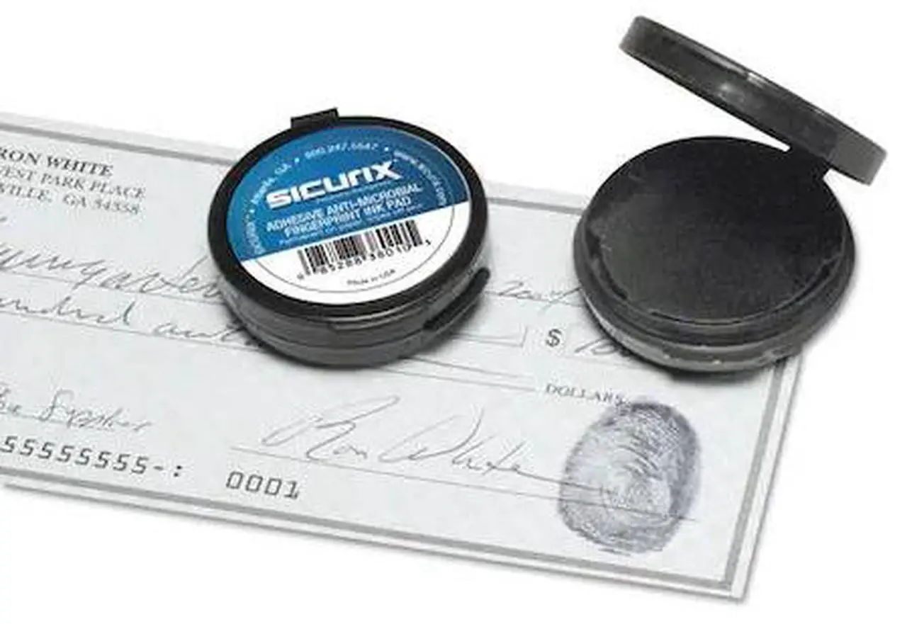 Alt view image 12 of 16 - Baumgartens 38010 Fingerprint Ink Pad 1.6" x 1.6" x 0.5" - Black Ink