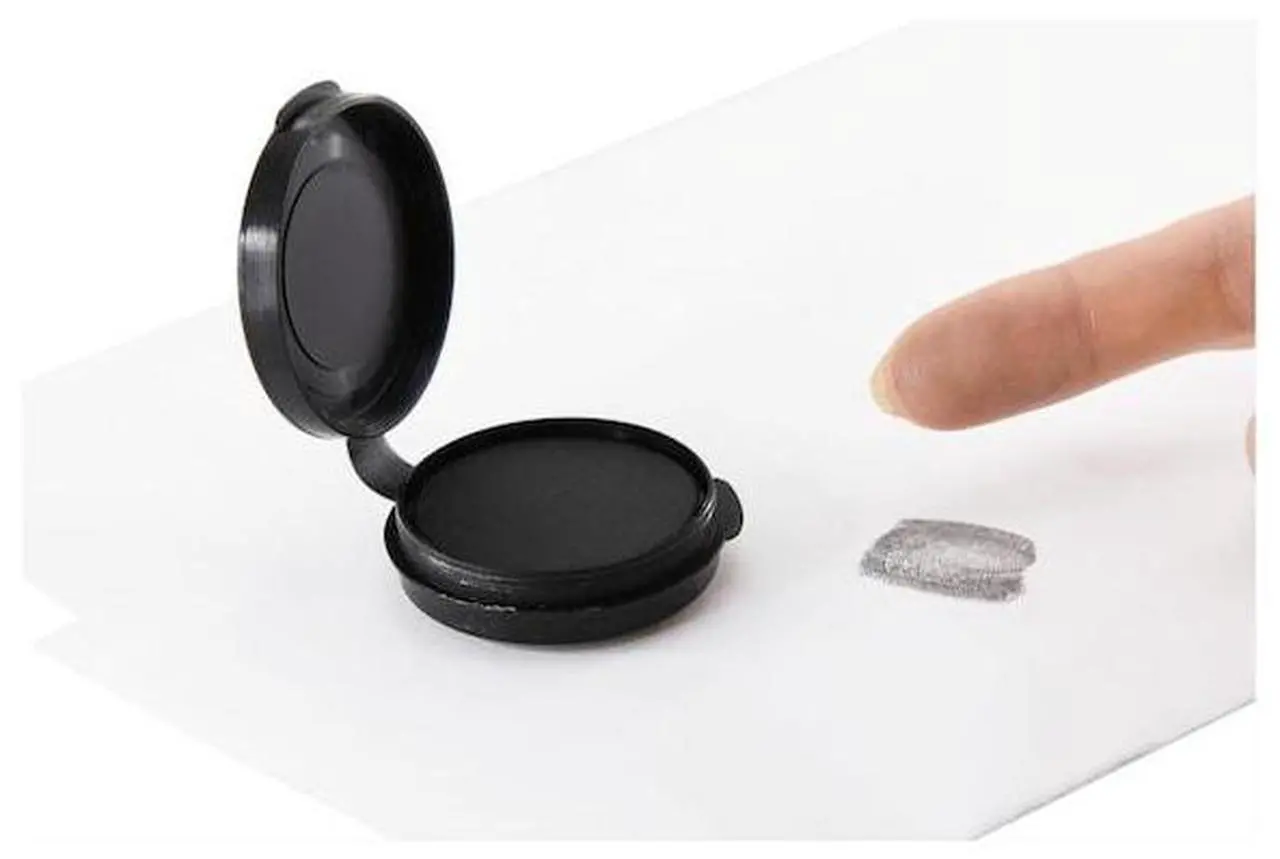 Alt view image 14 of 16 - Baumgartens 38010 Fingerprint Ink Pad 1.6" x 1.6" x 0.5" - Black Ink