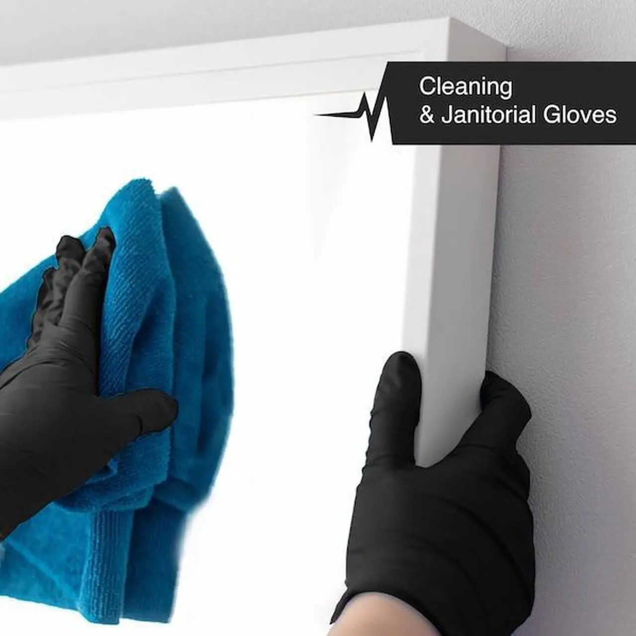 Alt view image 7 of 8 - Fifth Pulse Nitrile Exam Latex Free & Powder Free Gloves - Lavender - Box of 50 Gloves (Small) Black XS Size 100 pack