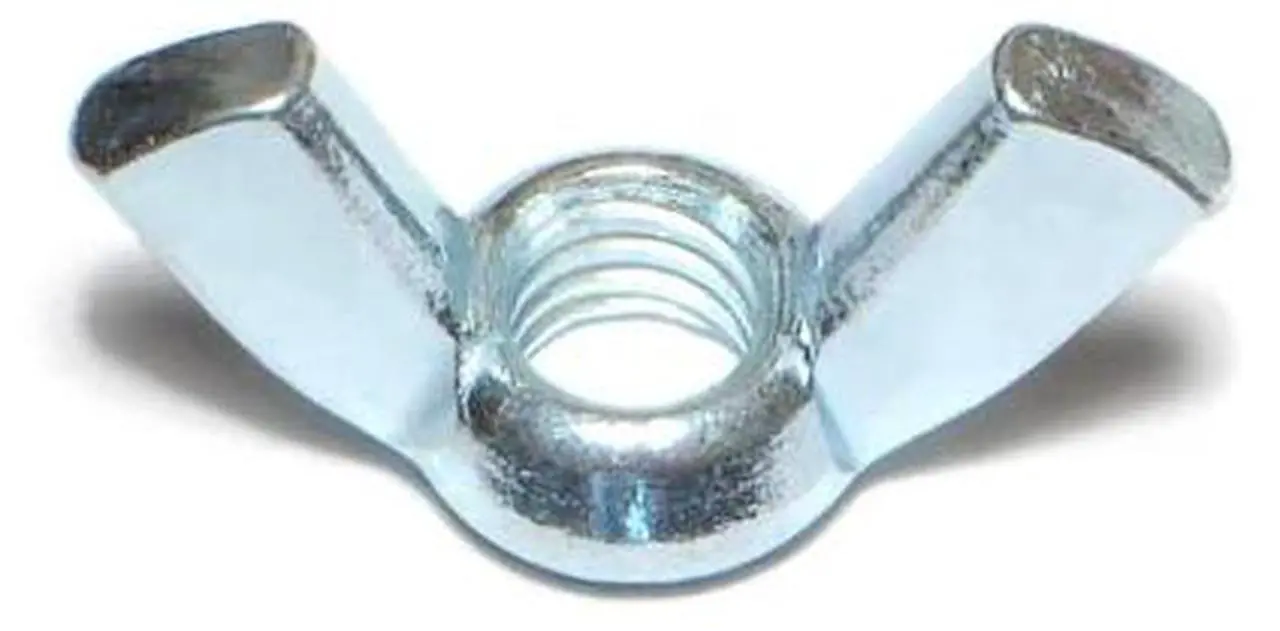 Main image of MIDWEST FASTENER 71751 Wing Nut, 7/16"-14, Steel, Zinc Plated, 10 PK