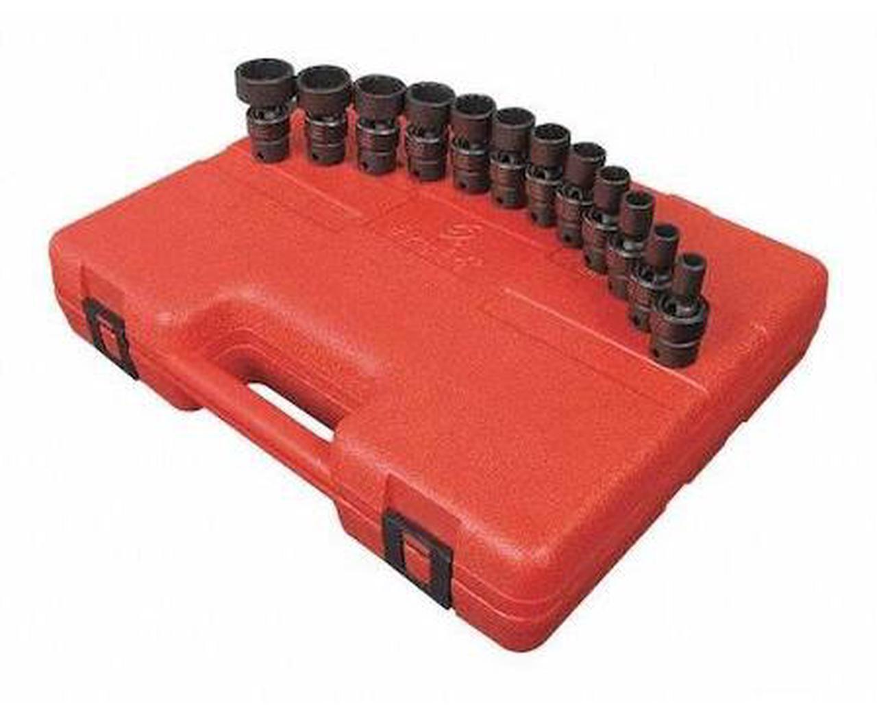Alt view image 8 of 8 - Sunex 3690, 3/8 Inch Drive Universal Impact Socket Set, 12-Point, 12-Piece