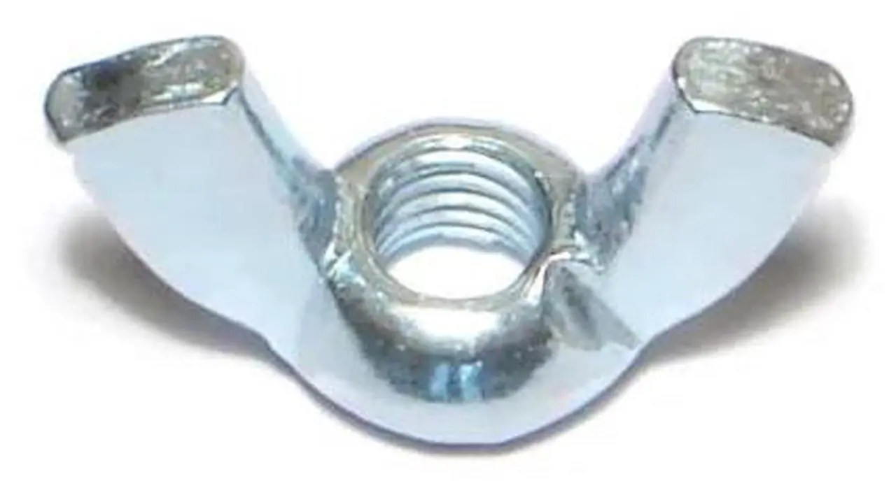 Main image of MIDWEST FASTENER 71746 Wing Nut, 1/4"-28, Steel, Zinc Plated, 25 PK