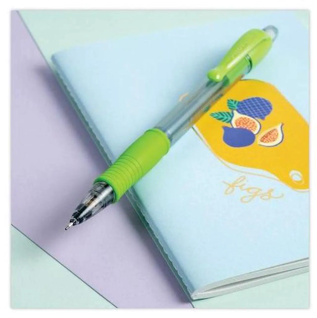 Alt view image 7 of 7 - Pilot Pen 31776 0.7 mm Mechanical Pencil with Lead & Erasers - Black, Lime, Purple, Turquoise & Periwinkle, Pack of 5