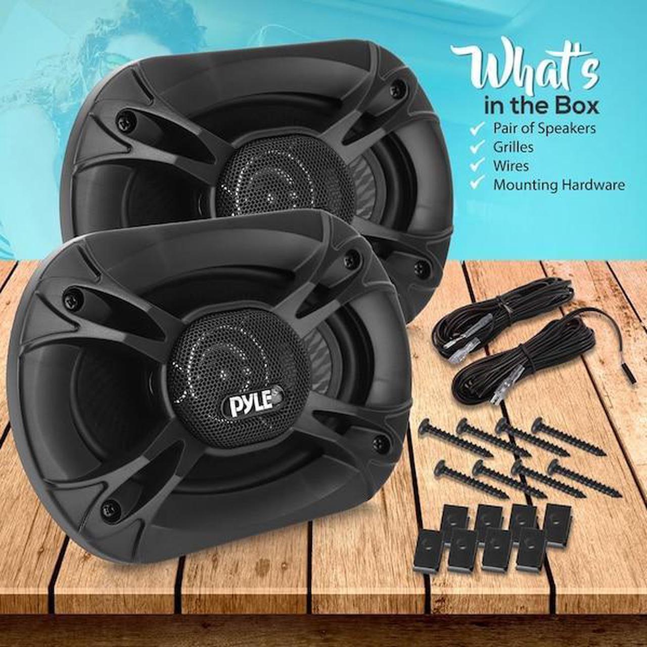 Alt view image 8 of 8 - Pyle 3-Way Universal Car Stereo Speakers - 400W 6 X 8 Triaxial Loud Pro Audio Car Speaker Universal Oem Quick Replacement Component Speaker Vehicle Door/Side Panel Mount Compatible Pl6183Bk (Pair)