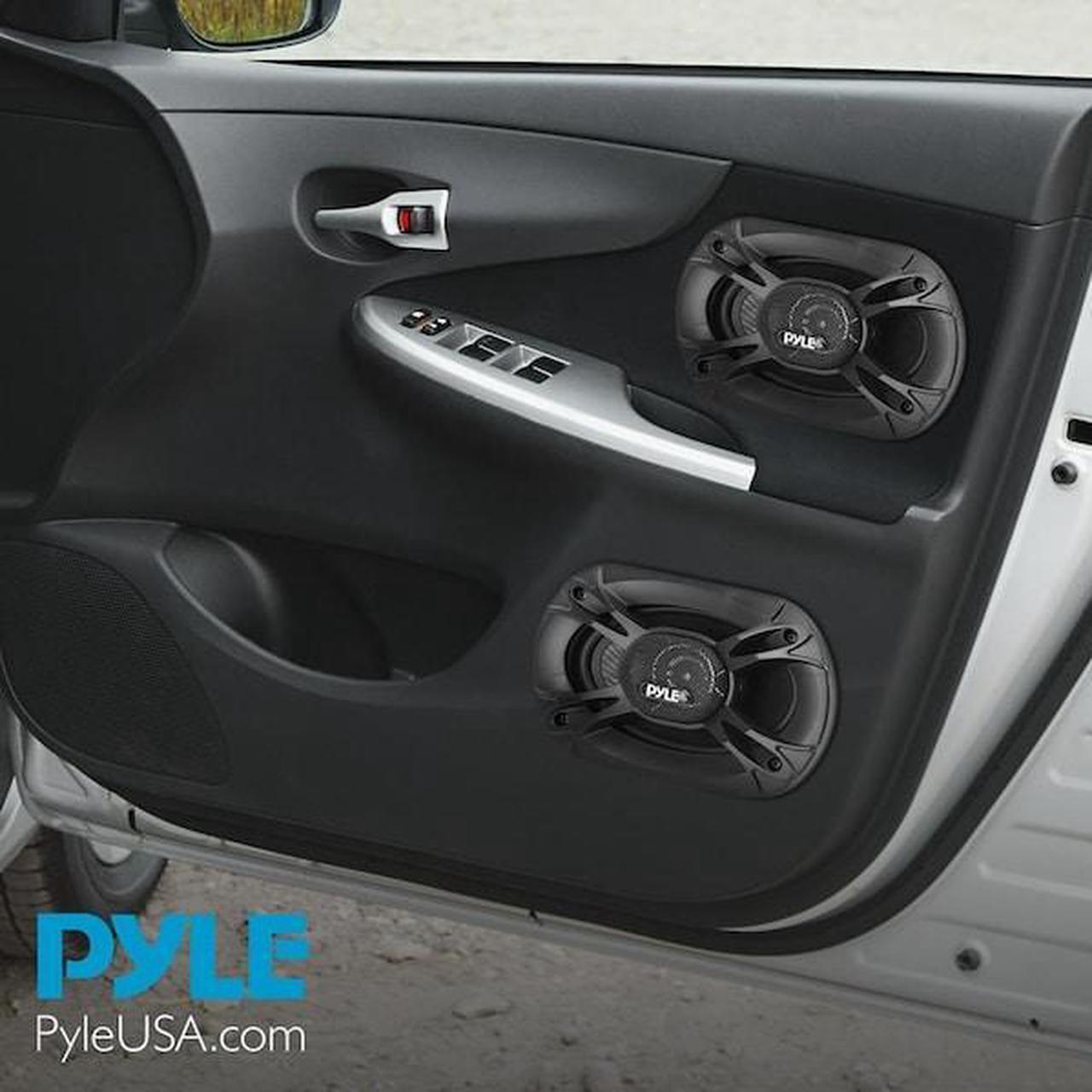 Alt view image 7 of 8 - Pyle 3-Way Universal Car Stereo Speakers - 400W 6 X 8 Triaxial Loud Pro Audio Car Speaker Universal Oem Quick Replacement Component Speaker Vehicle Door/Side Panel Mount Compatible Pl6183Bk (Pair)