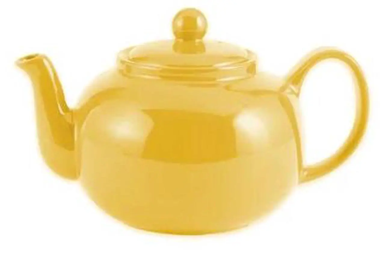 Alt view image 2 of 3 - Rsvp International Stoneware Teapot Collection, Microwave And Dishwasher Safe, 42 Oz, Yellow