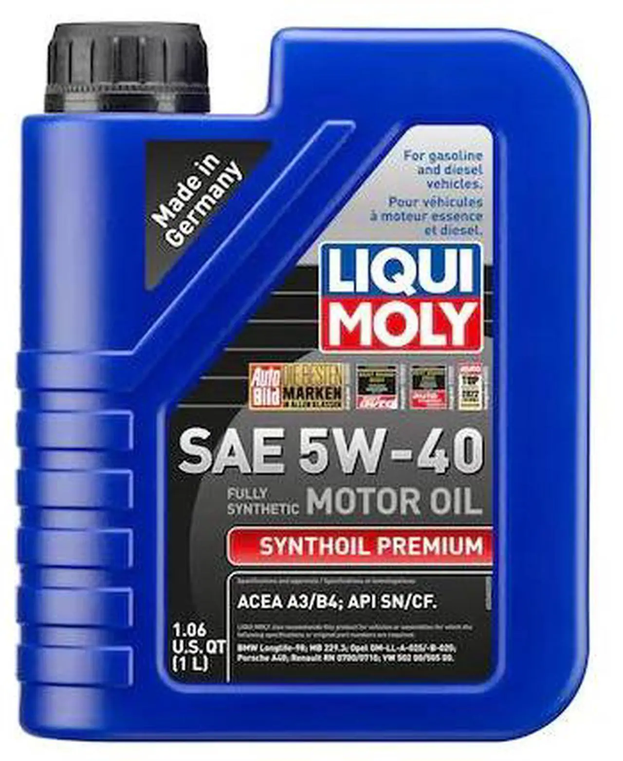 Main image of LIQUI MOLY 2040 Synthoil Premium 5W-40, 1 Liter, 2040