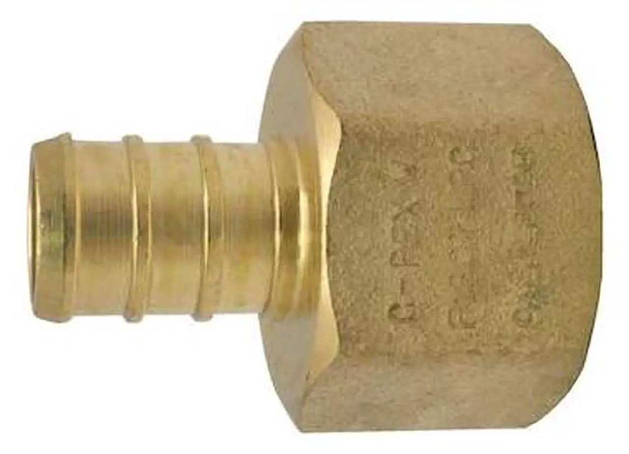 Main image of APOLLO APXFA1225JR 1/2 in. Brass PEX Barb x 1/2 in. Female Pipe Thread Adapter
