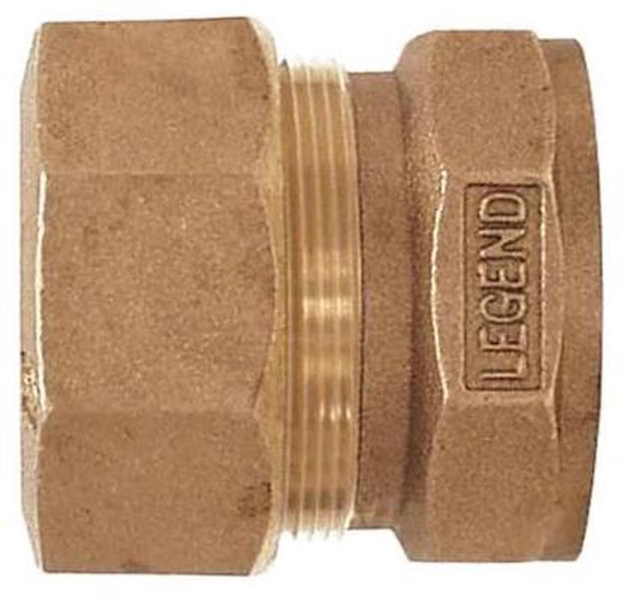 Alt view image 3 of 3 - 3/4 COMPRESS X FPT COUPLING Legend Valve and Fitting Water Service Fittings