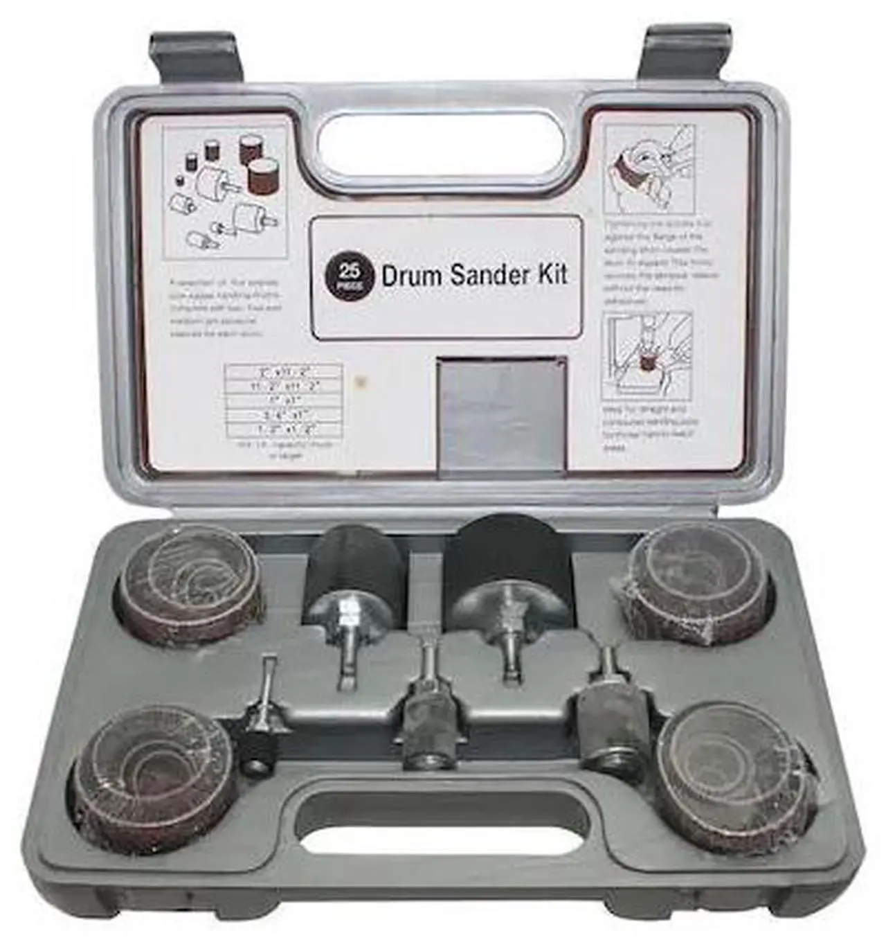 Alt view image 2 of 2 - Big Horn 19522 Rubber Sanding Drum Set, 25 Piece