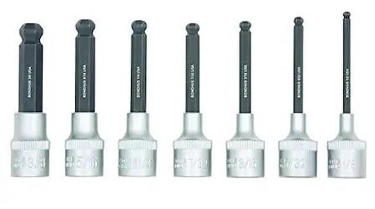 Main image of BONDHUS 43445 Standard Ball End Sockets And Bits Tool Set With Proguard