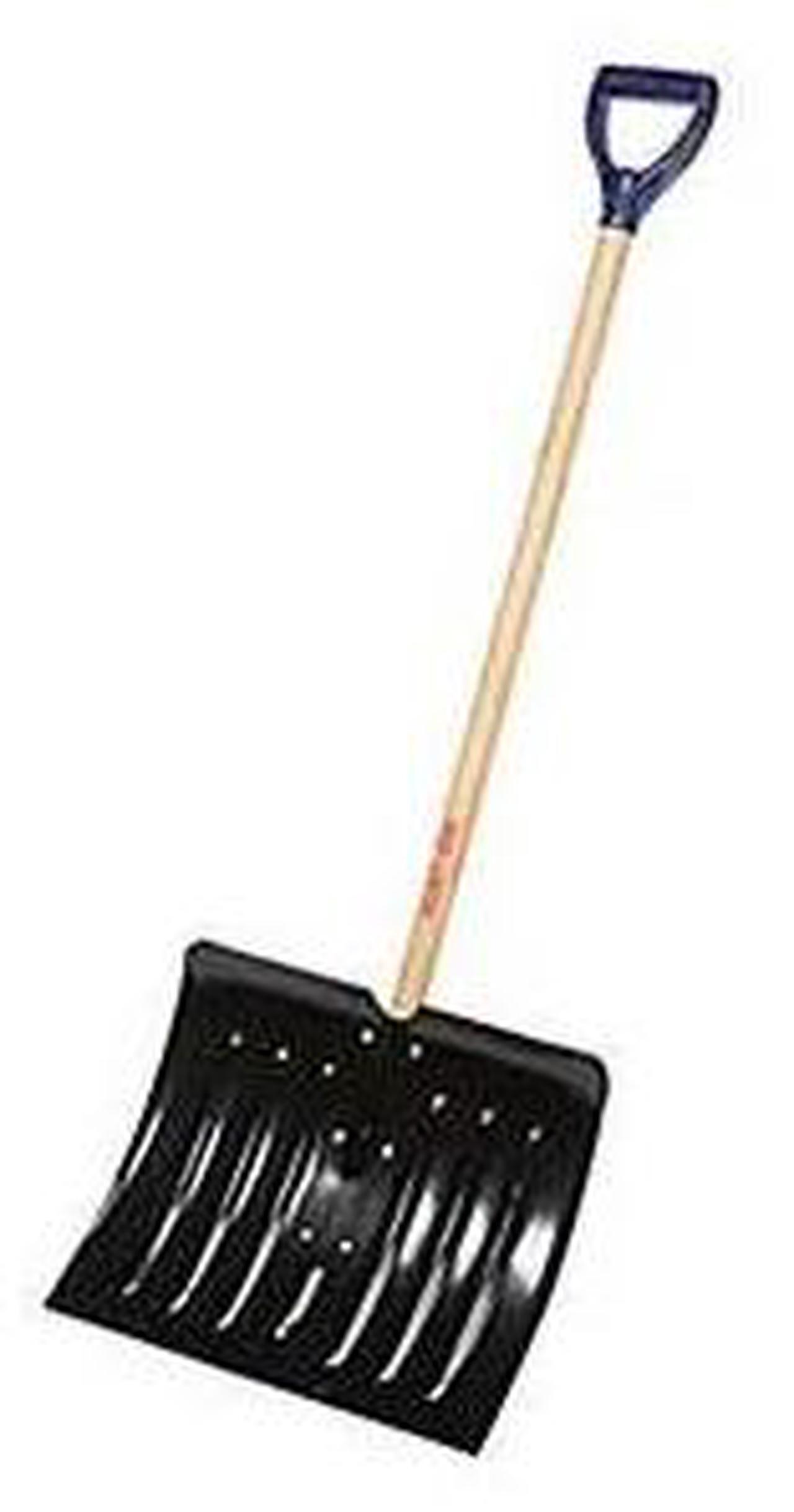 Alt view image 3 of 6 - True Temper 18 In. Steel Snow Shovel with 37 In. Wood Handle 1640700