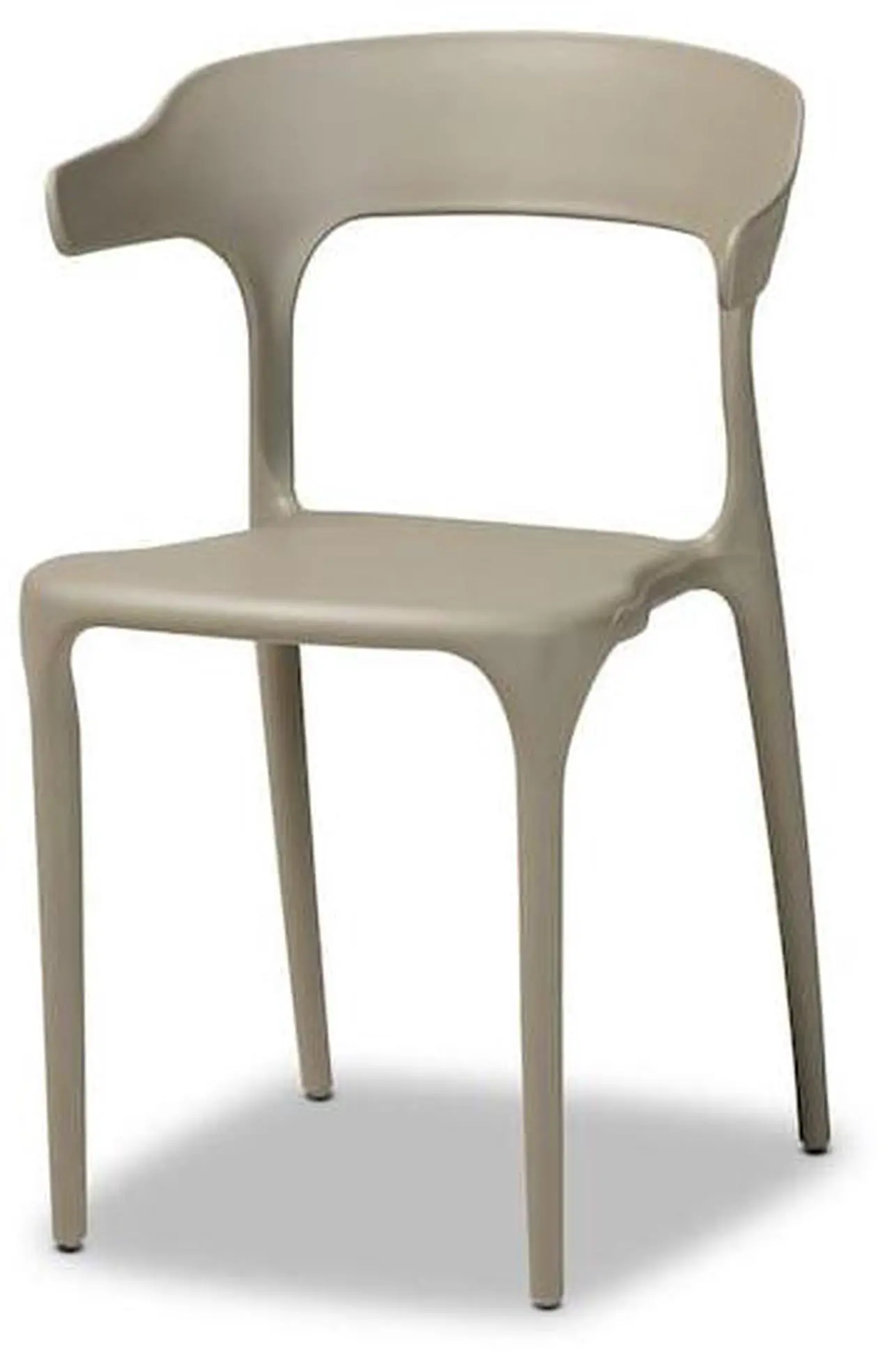 Alt view image 3 of 14 - BAXTON STUDIO 193-4PC-12026-ZORO Gould Modern Transtional Beige Plastic Dining