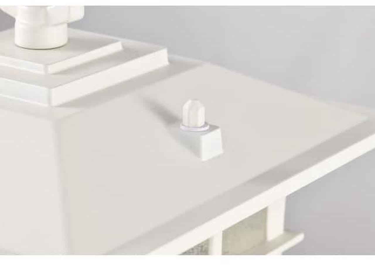 Alt view image 6 of 7 - NUVO 60/5951 Cove Neck Outdoor Large Post Lantern 1 Light White Finish