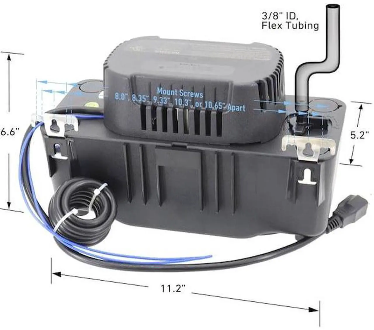 Alt view image 2 of 3 - BECKETT BK222TUL BK222TUL Medium Condensate Pump w/Safety Switch and tubing,