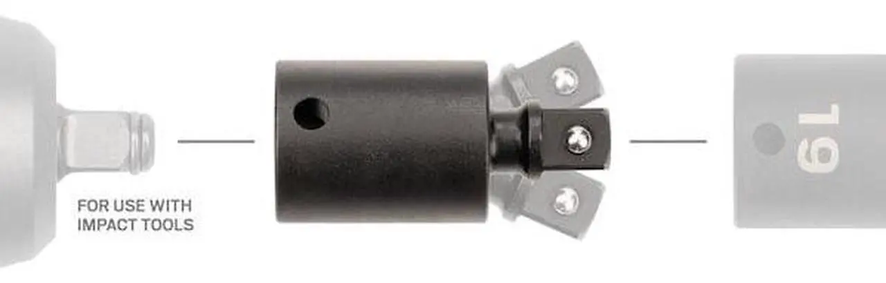Alt view image 3 of 7 - TEKTON SIA12102 3/8 Inch Drive Impact Universal Joint