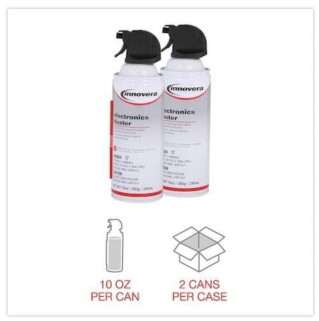 Alt view image 11 of 13 - Compressed Air Duster Cleaner, 10 oz Can, 2/Pack 10012