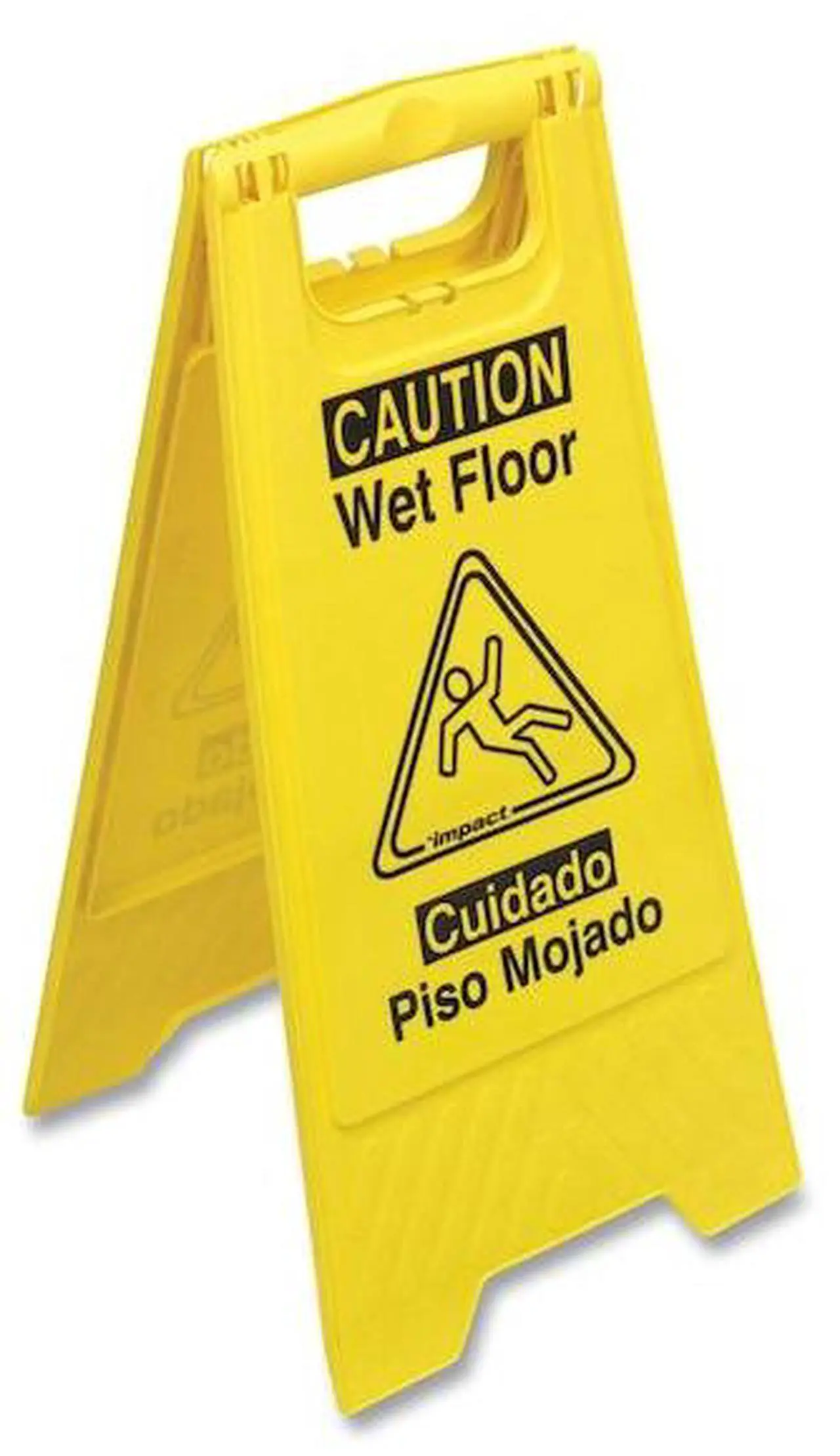Alt view image 9 of 11 - Impact Products English/Spanish Wet Floor Sign